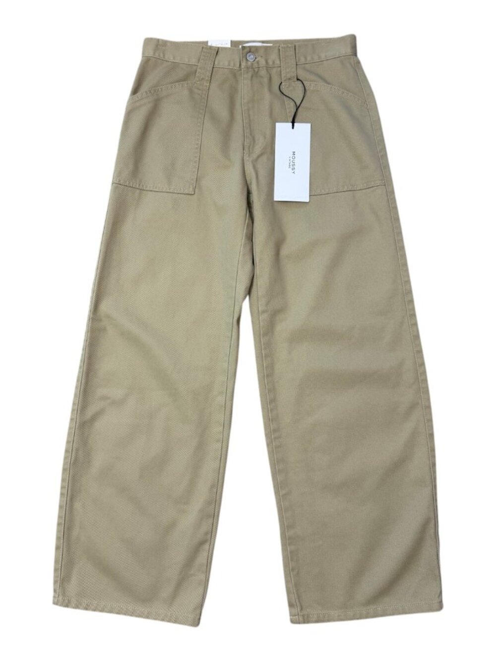 NWT Moussy Gandy Gusset Cargo Pants in Beige SIze S